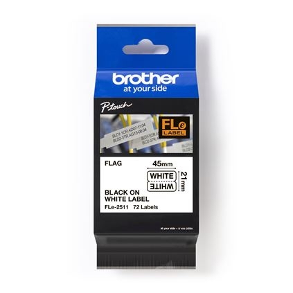 Brother FLE2511 - Nhãn cờ trắng