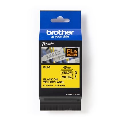 Brother FLE6511 - Nhãn cờ vàng 