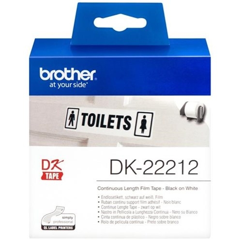 DK-22212 / Nhãn Film liên tục 62mm đen trắng