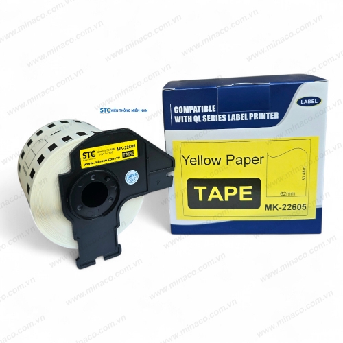 MK-22605 ( DK-22605 ) / NHÃN PHIM NHỰA 62MM MÀU VÀNG 