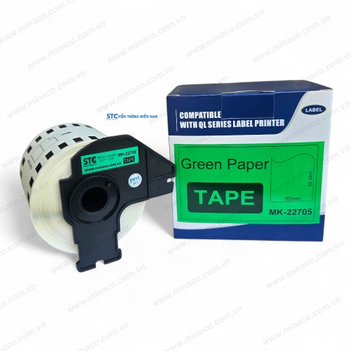 MK-22705 ( DK-22705 )  - NHÃN PHIM NHỰA 62MM  MÀU XANH LÁ