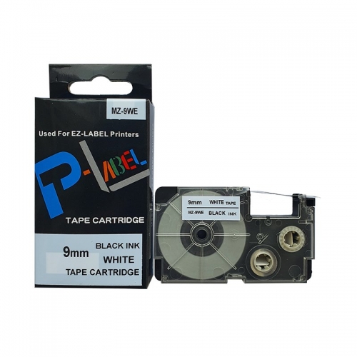 MZ-9WE ( XR-9WE1 ) / Nhãn Casio 9mm màu trắng - Tape Cartridge for Casio Label IT / Name land / EZ-Label